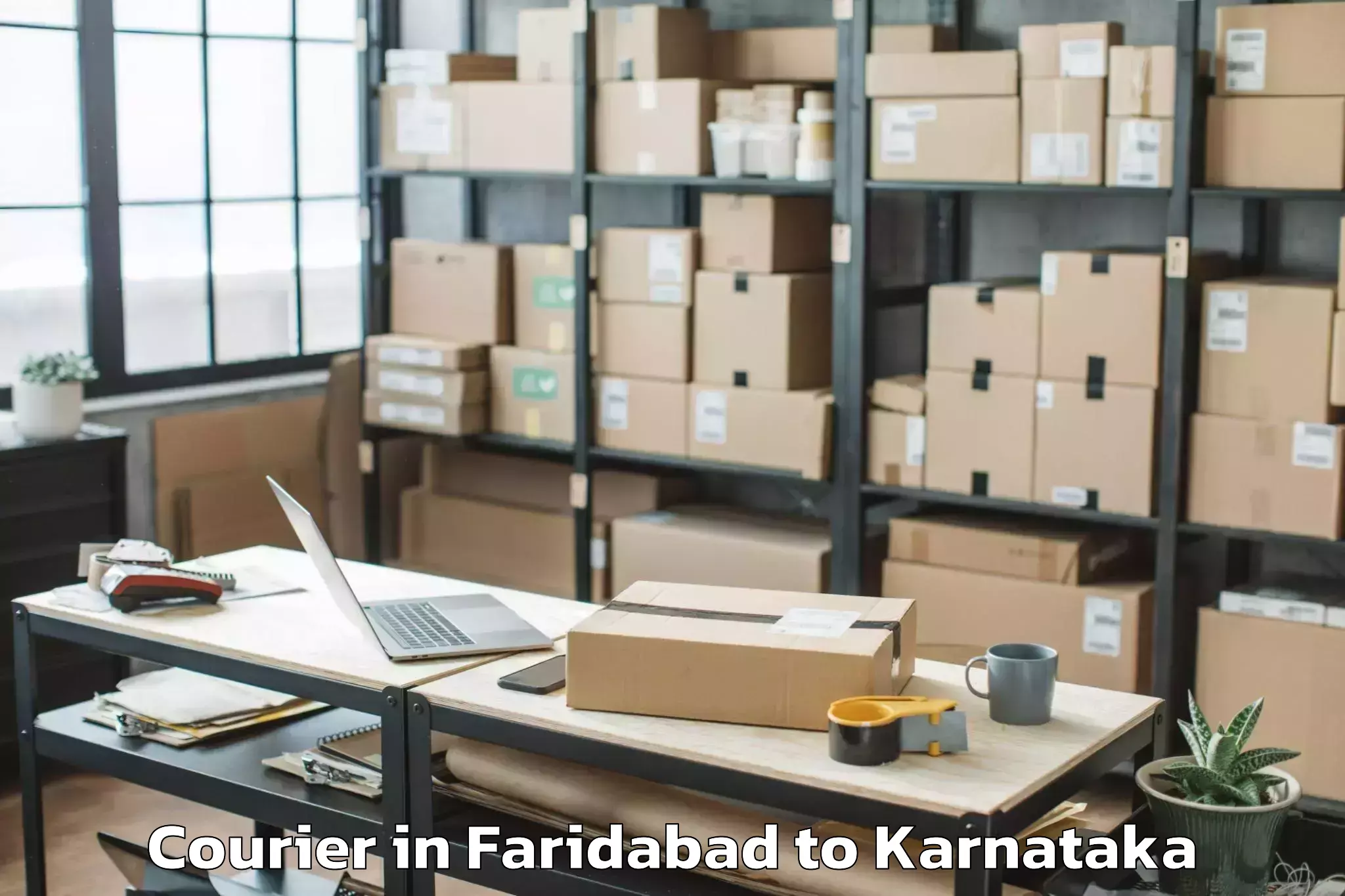 Trusted Faridabad to Kora Tumkur Courier